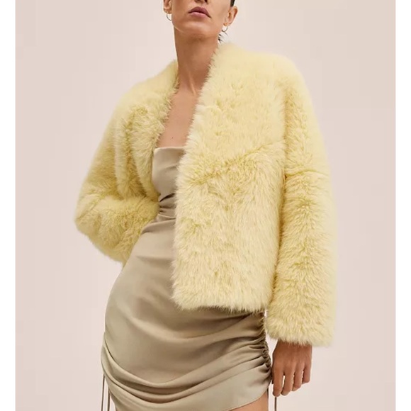 Mango fur jacket - Picture 1 of 4
